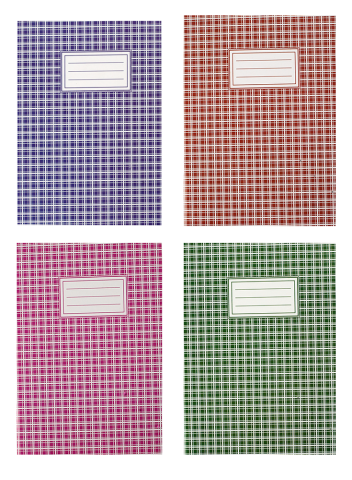 Зошит канцелярський, А4, 48 арк., клітинка, офсет, картонна обкладинка, асорті, BUROMAX BM.2450